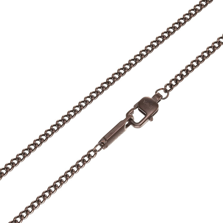 EMPORIO ARMANI Halskette Für Männer Essential, Länge: 525mm, Breite: 24mm, Höhe: 11.95mm Braun Edels