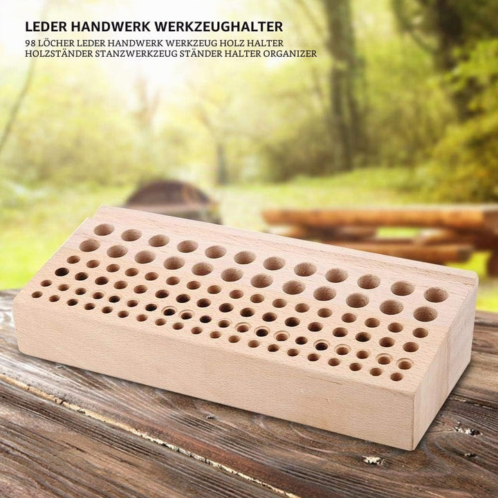 98 Löcher Gummi Holz Integriertes Material Holz Leder DIY Werkzeug Holz Leder Handwerk Werkzeuge Rac