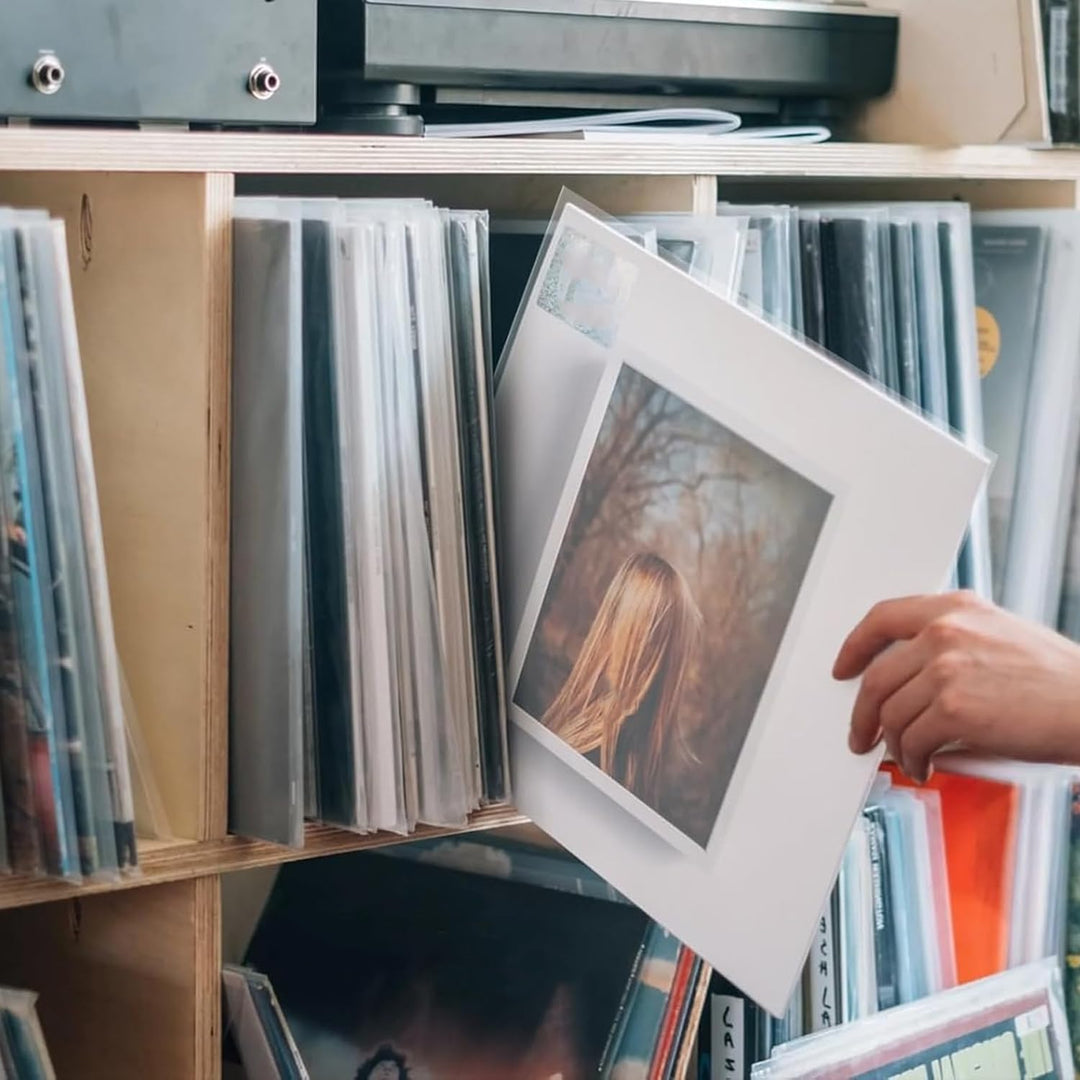 150 Stück Plattenhüllen, 7 Zoll Schallplatten Hüllen, Schallplattenhülle aus Starken Polypropylen-Ku