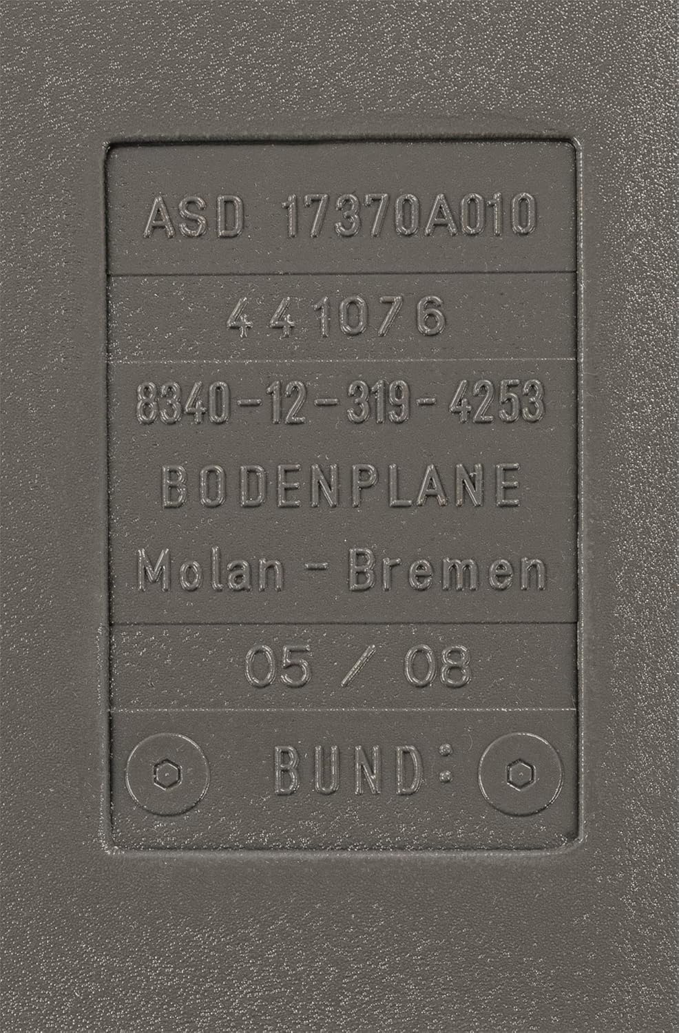 normani Original Bundeswehr BW Isomatte Faltbare klappbare BW Bodenmatte Bodenplane Molan-Bremen Cam