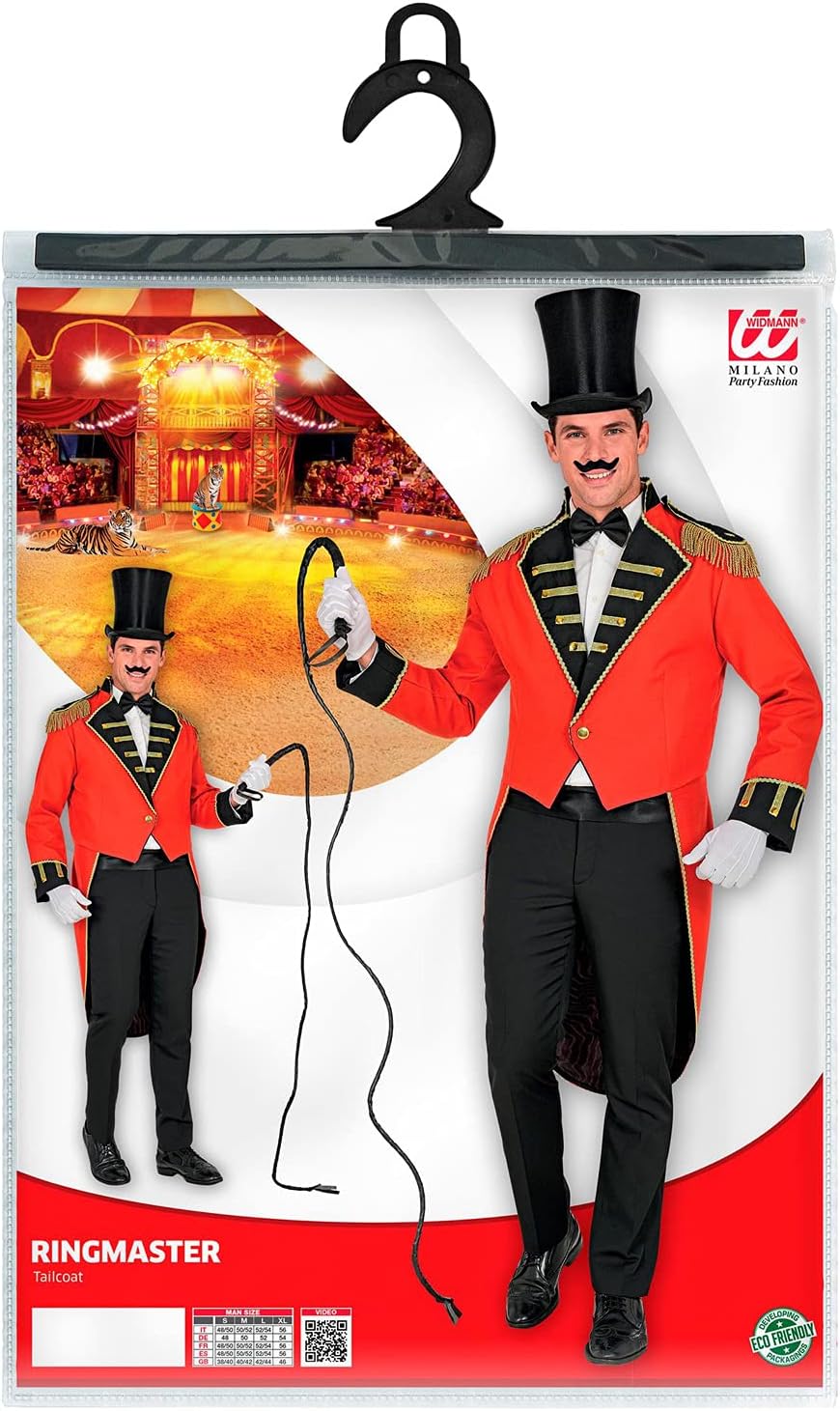 Widmann - Kostüm Zirkusdirektor, Frack, für Herren, Karneval, Mottoparty, L