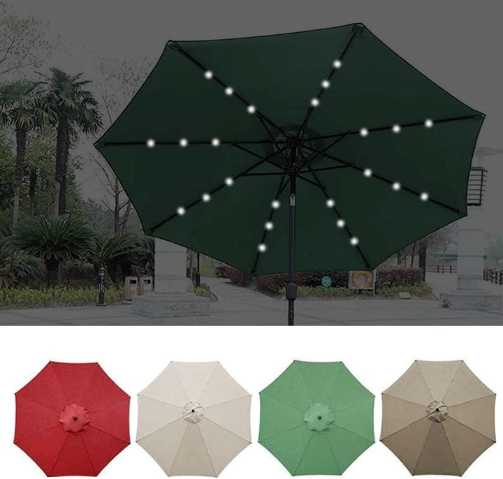 Sonnenschirm Ersatz 2.7m/3m,Sonnenschirm Stoffbezug 6 oder 8 Rippen,Baldachin Abdeckung Outdoor Mark