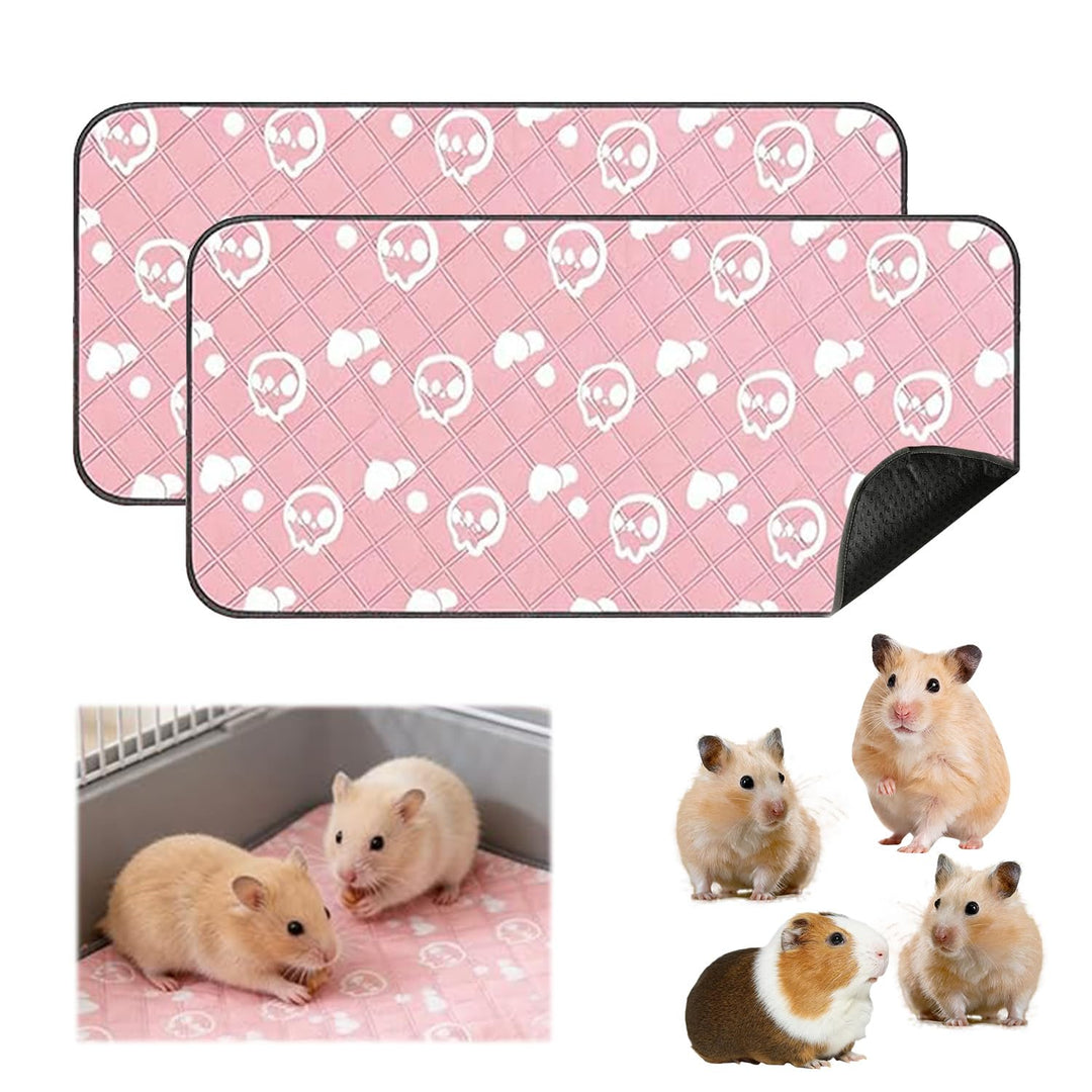 2 Stück Meerschweinchen Unterlage Waschbar 60x120cm, Pipipads Meerschweinchen Wasserdicht & Super Sa