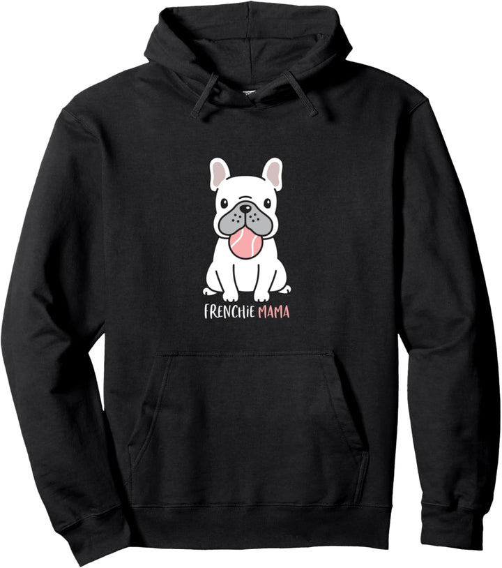 Frenchie Mama Süsse weisse französische Bulldogge Pullover Hoodie