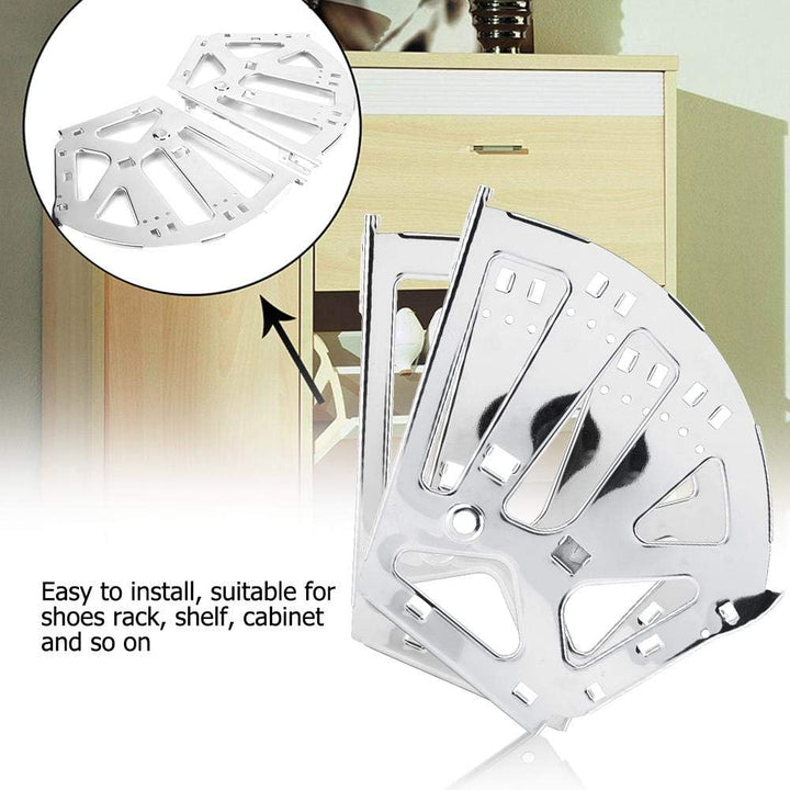 2 Stücke Edelstahl Schuhe Kabinett Scharniere, Schuhregale Lagerung Schuhe Schublade Scharnier Turin