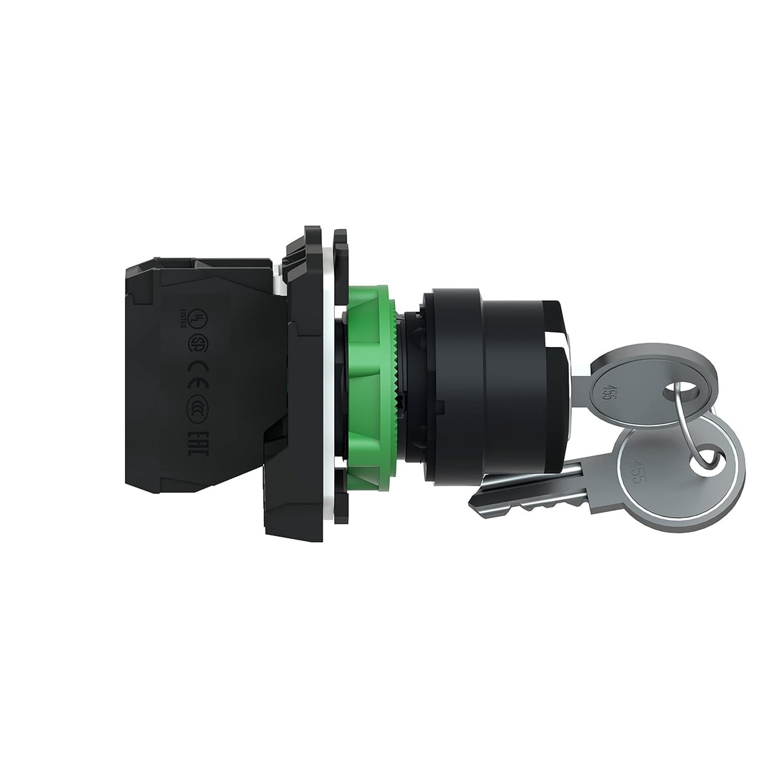 Schneider Electric | XB5AG61 - Schlüsselschalter Ø 22mm -2 Positionen 90°, Rechts nach links Rückste