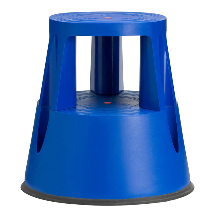 IVOL Stabiler Tritthocker - Elefantenfuss - Kunststoff - 41 cm Hohe - 150 kg Traglast (Blau), Blau