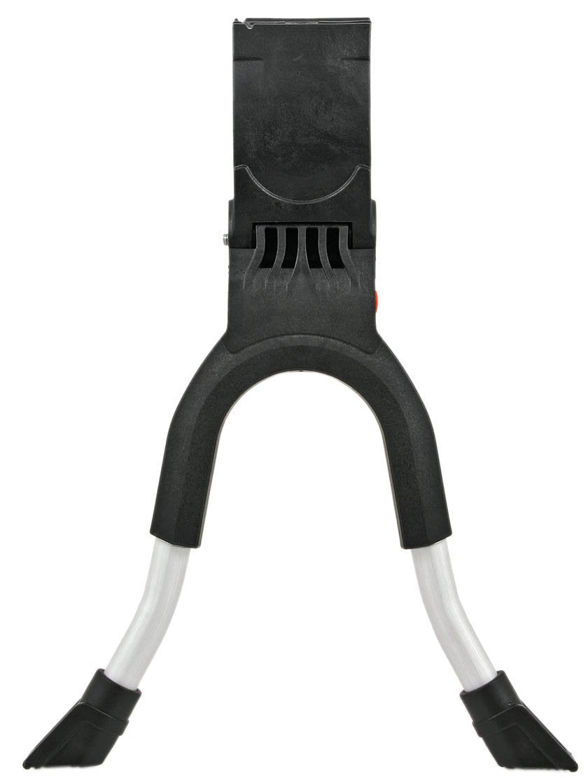 Hebie Unisex – Erwachsene Zweibeinständer 690, schwarz/Silber, 28"