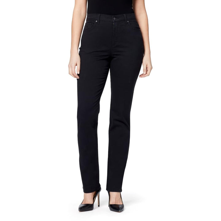 Gloria Vanderbilt Damen Amanda Classic Taper Jeans 26W Durchschnittlich Schwarz, 26W Durchschnittlic