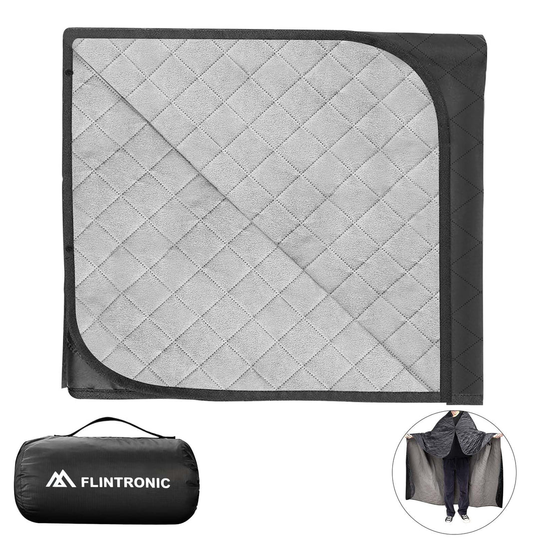 flintronic Picknickdecke, wasserdichte Camping Decke, Faltbare Stranddecke, 145 x 200 cm, Wetterfest