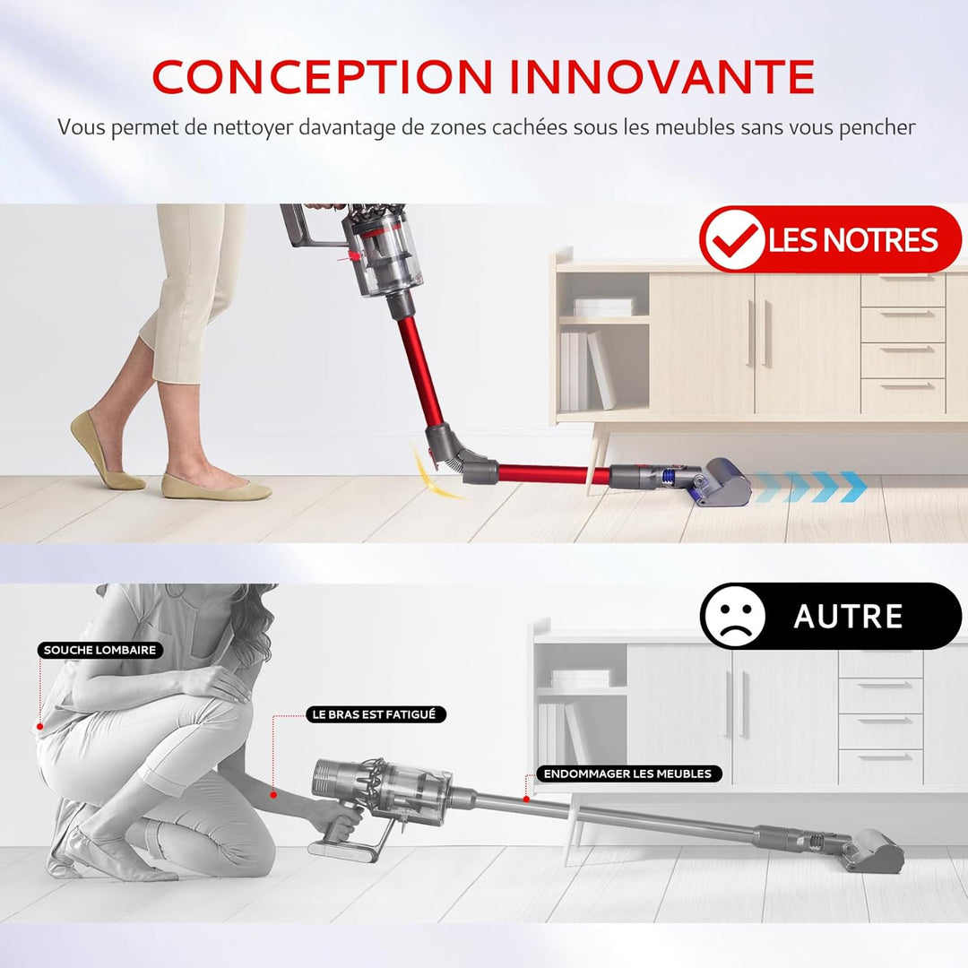 Faltbares Teleskoprohr Kompatibel mit Dyson V7 V8 V10 V11 V15 Kabellos Staubsauger Verbessertes Schn