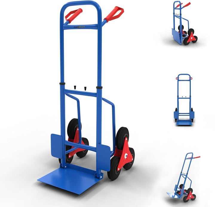 MAXCRAFT Sackkarre Treppenkarre bis 150 kg klappbar Treppensackkarre Transportkarre Treppensteiger B