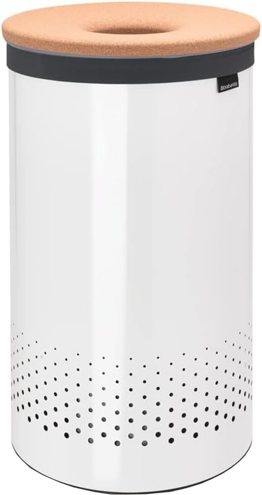 Brabantia - Wäschekorb - Quick-Drop-Öffnung - Perfekt sitzenden Baumwollwäschesack - Korrosionsfrei