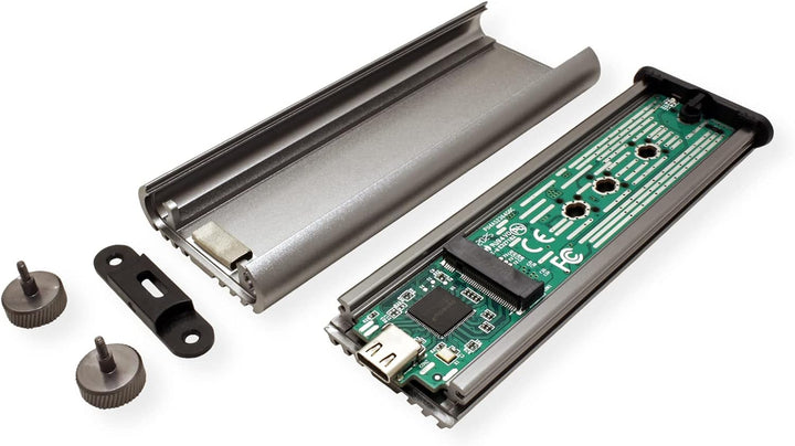 ROLINE Externes SSD-Gehäuse, M.2, NVMe zu USB 3.2 Gen 2x2 Typ C