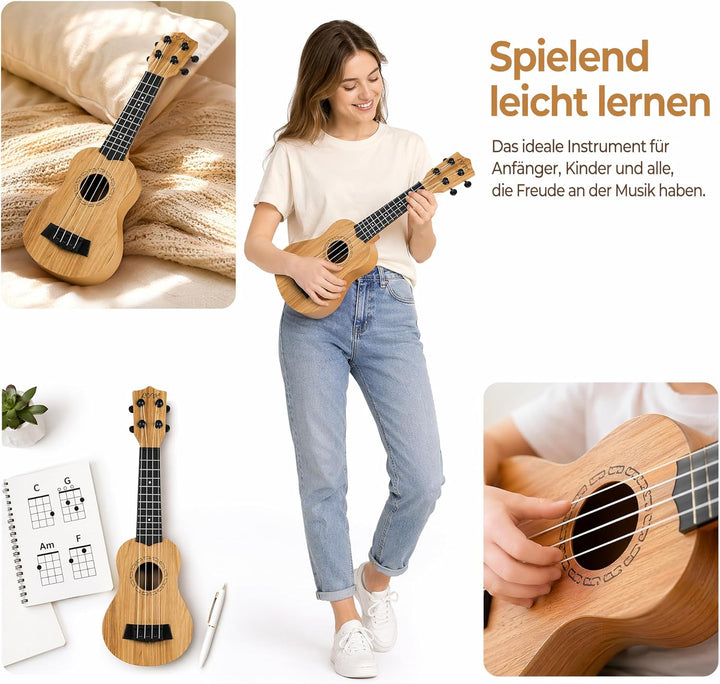 Fake-Ukulele, Anfänger, Akustikinstrument, für Erwachsene, Kinder, 1 Stück