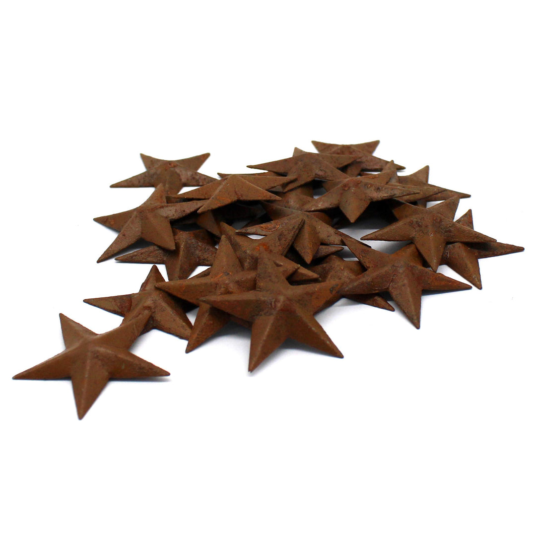 CVHOMEDECO. Primitives Rustikales Landhausdekor. Rusty Mini Metal Barn Star Home Dekorative Akzente,