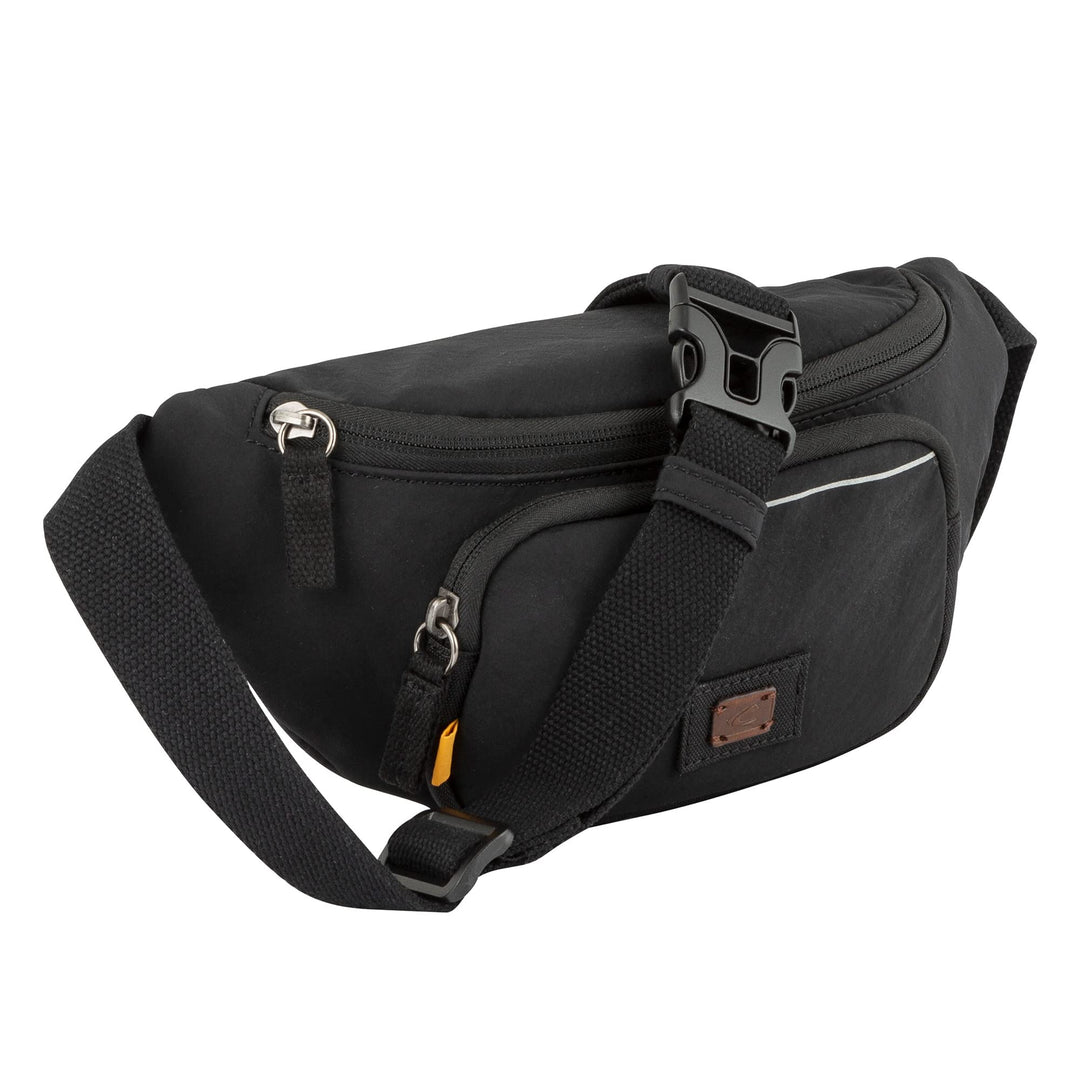 camel active bags City Herren Gürteltasche Bauchtasche Gross Schwarz, Schwarz
