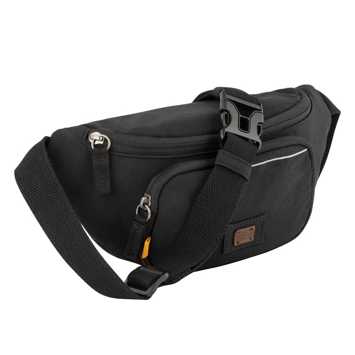 camel active bags City Herren Gürteltasche Bauchtasche Gross Schwarz, Schwarz