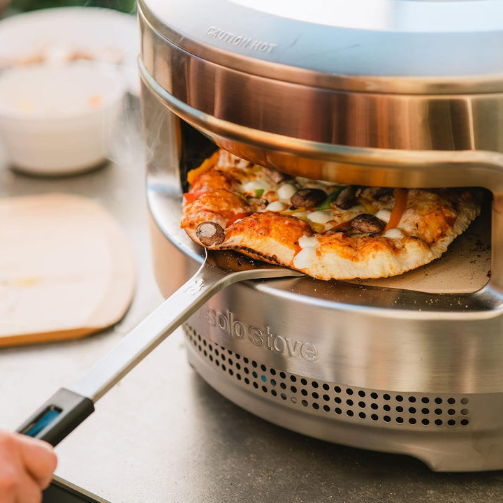 Solo Stove Pizzawender aus Edelstahl | Edelstahl-Pizzaschieber, Pizzaheber mit langem Griff, Zubehör