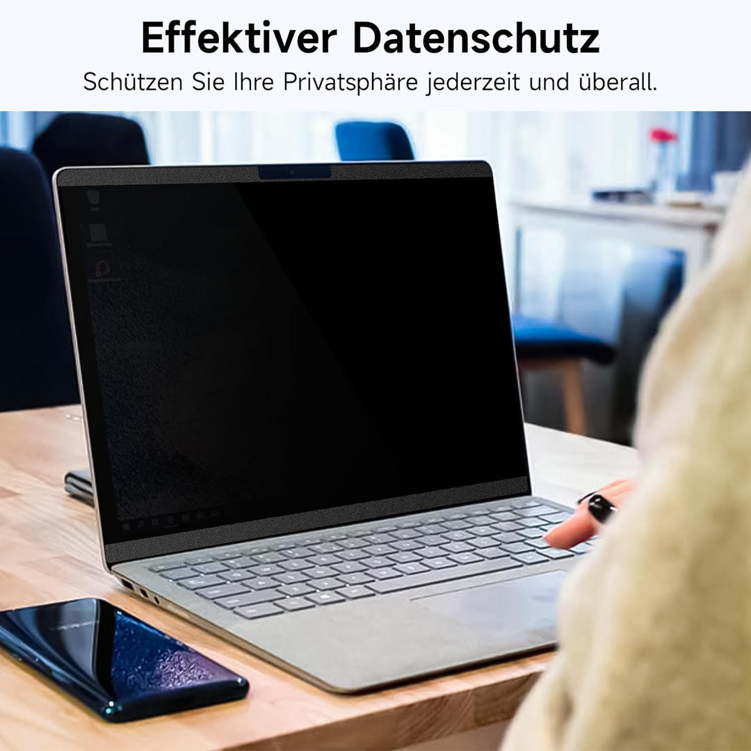 IPROKKO Magnetischer Blickschutzfilter für Microsoft Surface Laptop 5/4/3/2/1-15 Zoll, Abnehmbar Bla