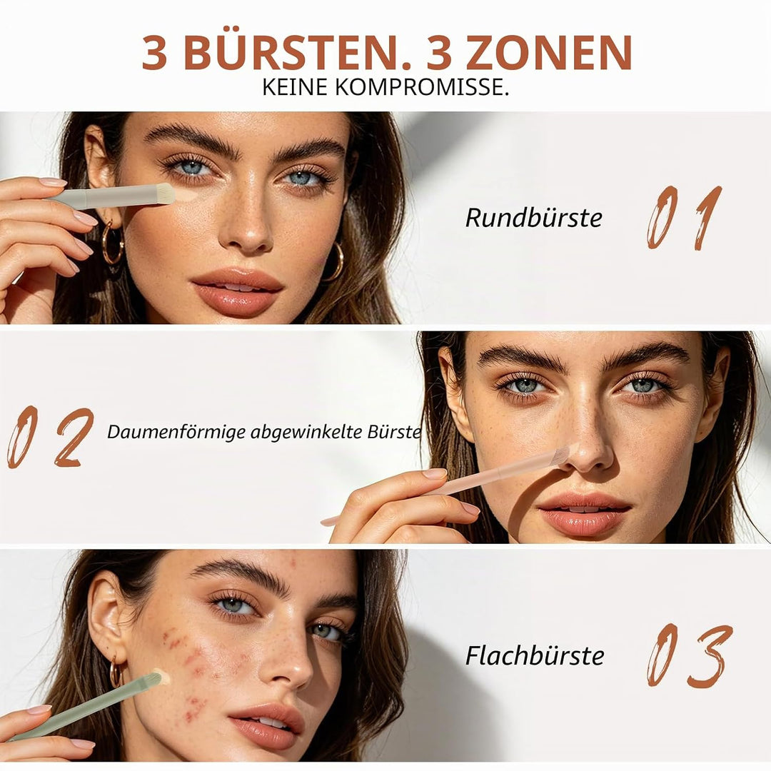 Docolor Pinselset Makeup 39 Stück Mit Tasche, Schwamm und Aufbewahrungstasche, Blender Schwamm & Pin