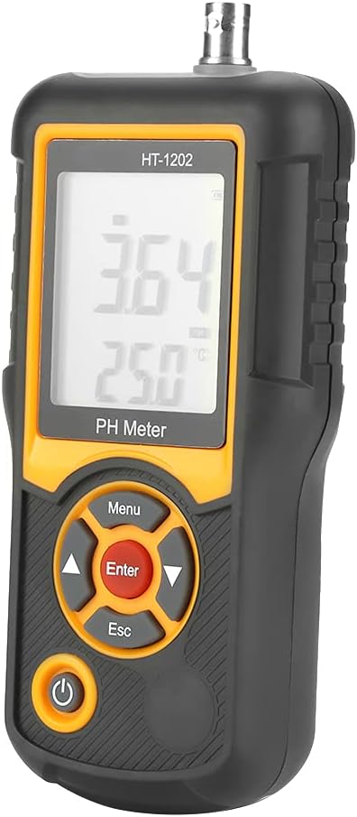 PH Messgerät, Digitales PH-Messgerät Hochpräzises Wasserqualitätsmessgerät Temperaturmessgerät 0~14P
