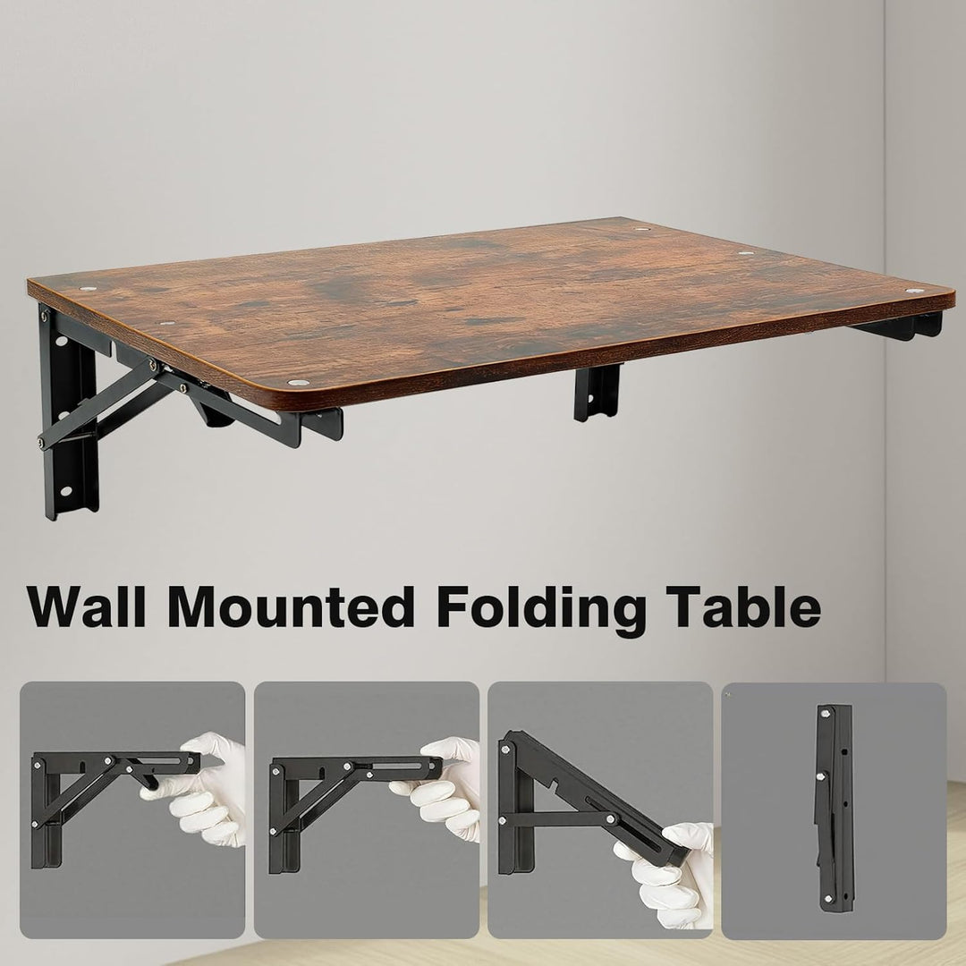 Wandklapptisch Klapptisch Wandmontage,55 * 30cm Holz Wandtisch Klappbar,Geeignet für Wohnzimmer, Sch