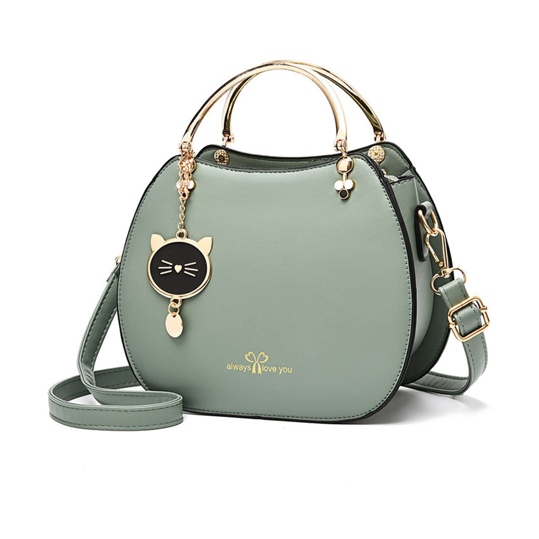 NICOLE & DORIS Runde Umhängetasche Damen Handtasche Klein Tasche Mode Crossbody Bag Damen PU Leder H
