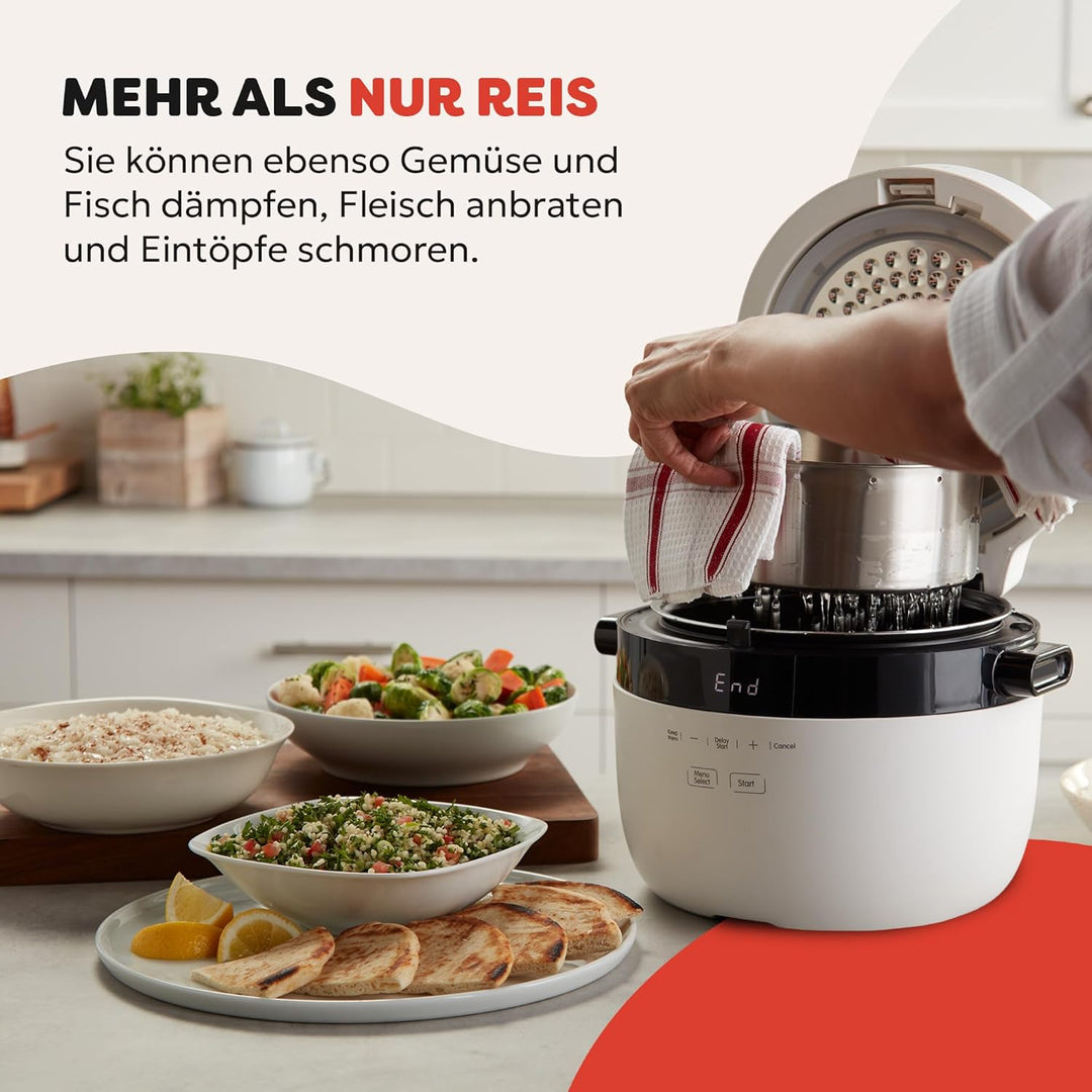 Instant Reiskocher und Dampfgarer - Automatischer, vielseitiger Reiskocher, Dampfgarer und Sauté-Pfa