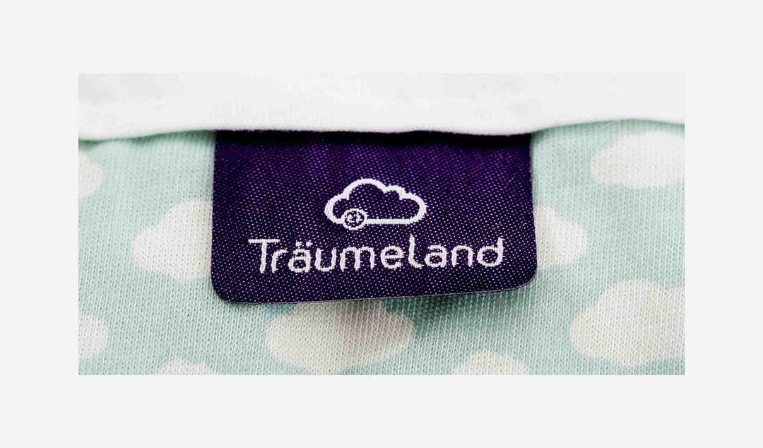 Träumeland S0100652 Babyschlafsack LIEBMICH 3 teilig Set Wolke mint, Grösse 50/56, mehrfarbig