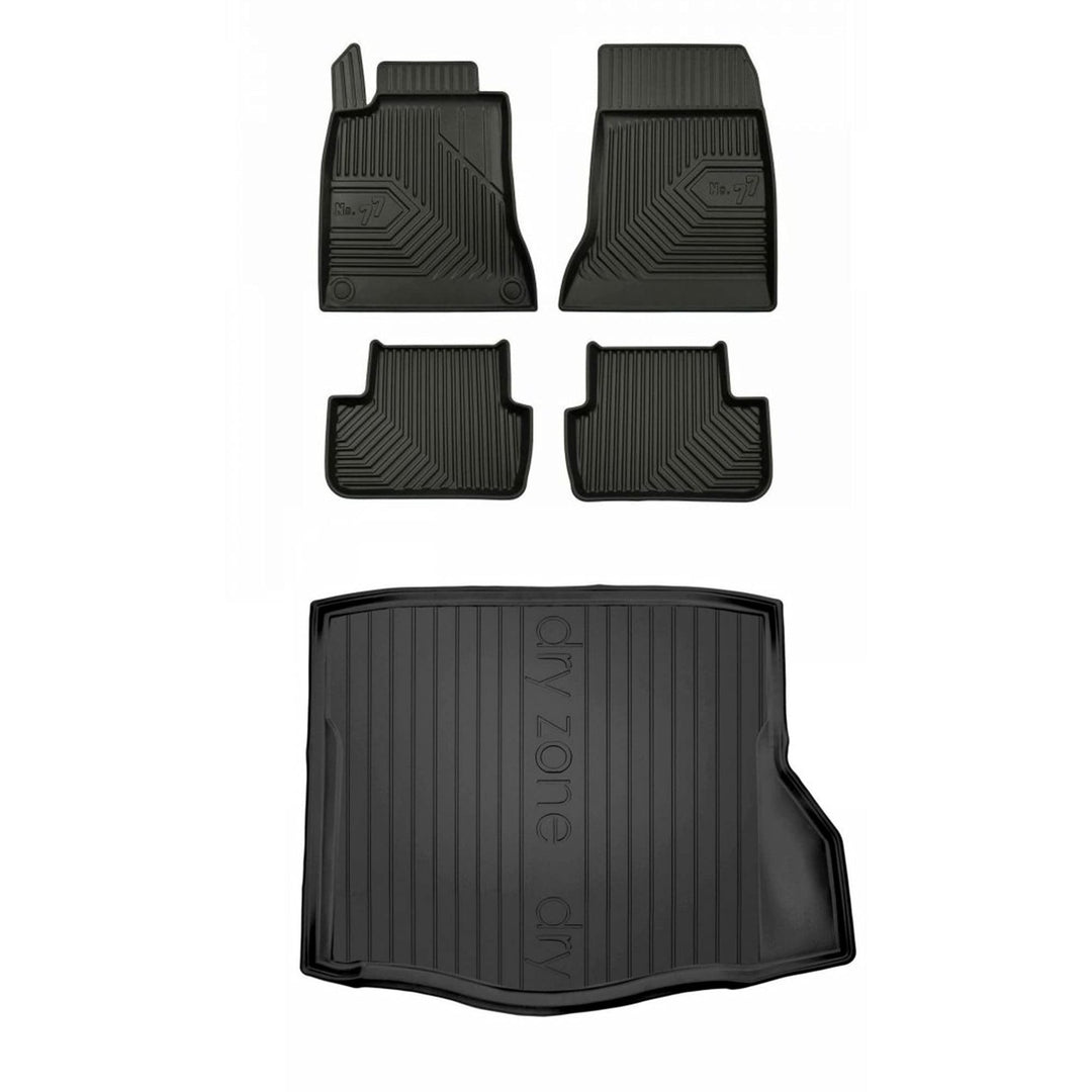Satz Fussmatten und Gummimatte für Mercedes CLA C117 2013-2019