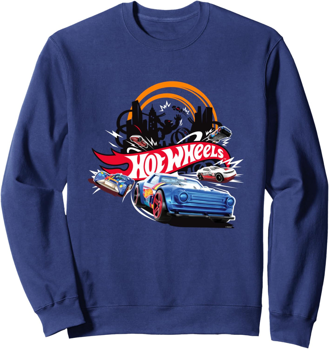 T-Shirt Hot Wheels für Kinder, offiziell, Stadt Sweatshirt