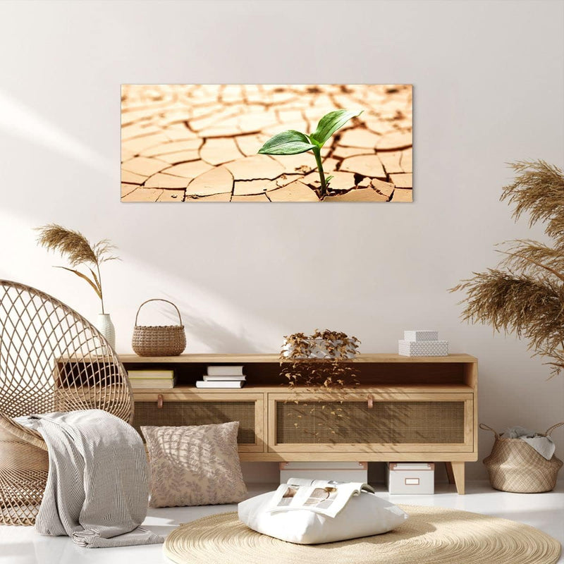 Wandbilder Dekoration Wohnzimmer Wüste Erde Umwelt Panorama Bilder auf Leinwand 120x50cm Leinwandbil