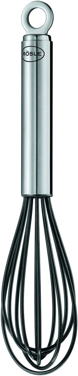 RÖSLE Spitzzange Silikon, Hochwertige Zange, 32 cm & Schneebesen Silikon, hochwertiger Rührbesen mit