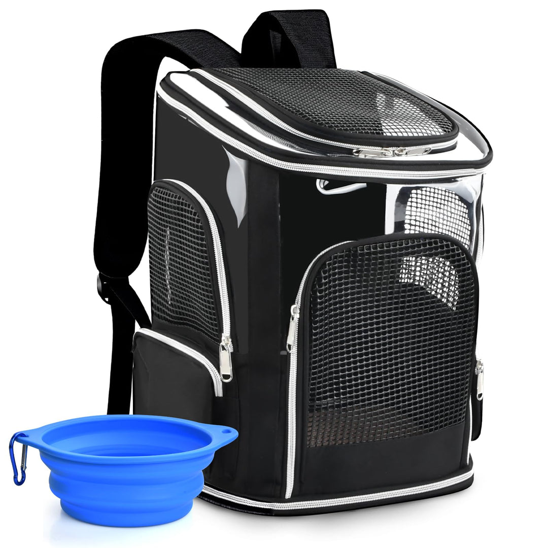 Haustier Rucksäcke,Katzenrucksack,Hunderucksack bis 10kg, Haustier Rucksack mit Netzfenster und falt