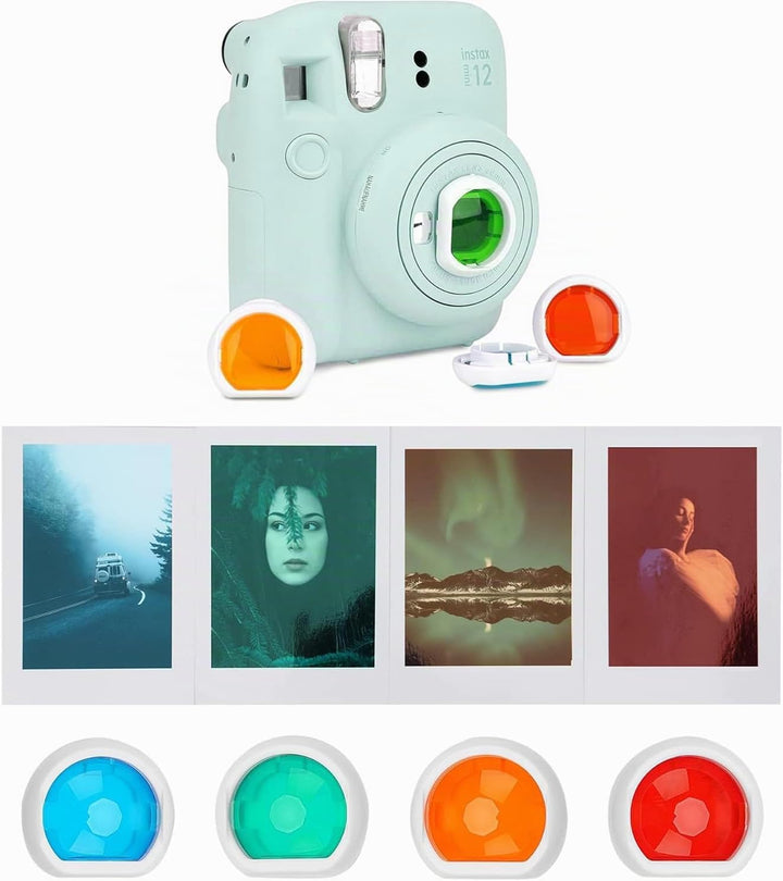 15 in 1 Mini 12 Zubehör Kompatibel mit Fujifilm Instax Mini 12 Sofortbildkamera. (Mintgrün), Mintgr&amp;