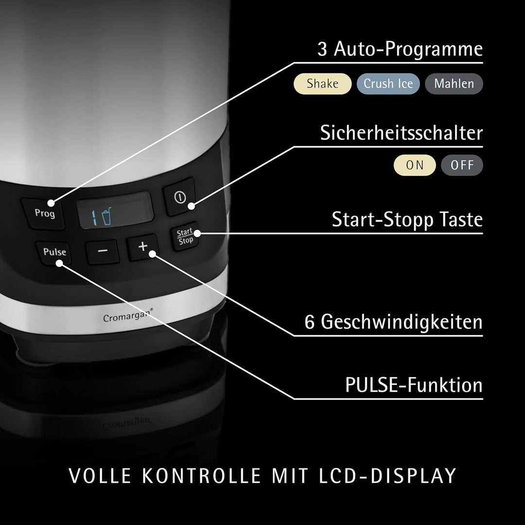 WMF Kult Pro Multifunktionsmixer Hochleistungsmixer, 30.000 U/min, Smoothie Maker, Standmixer, Ice-C