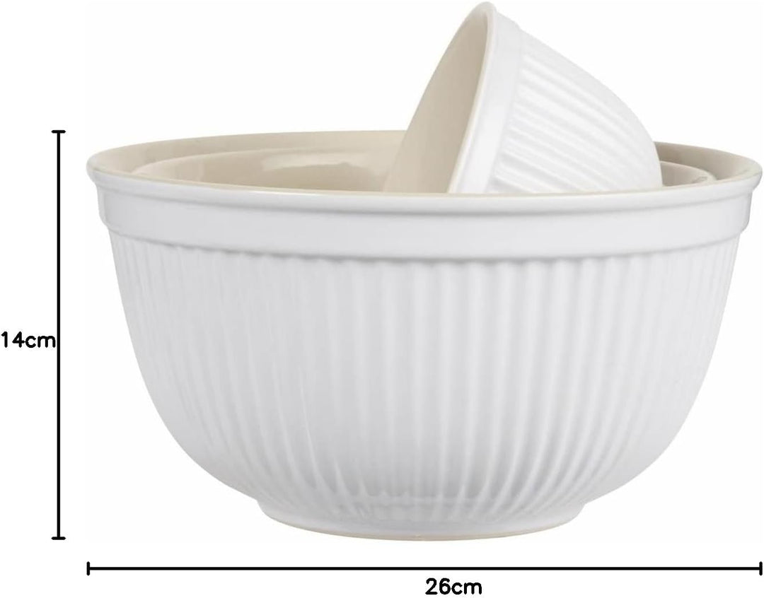 IB Laursen Schalensatz Mynte weiss, 3er Set