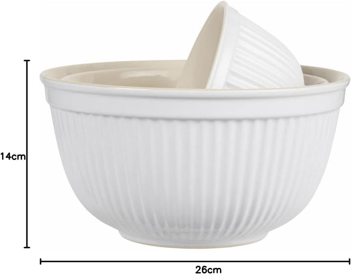 IB Laursen Schalensatz Mynte weiss, 3er Set