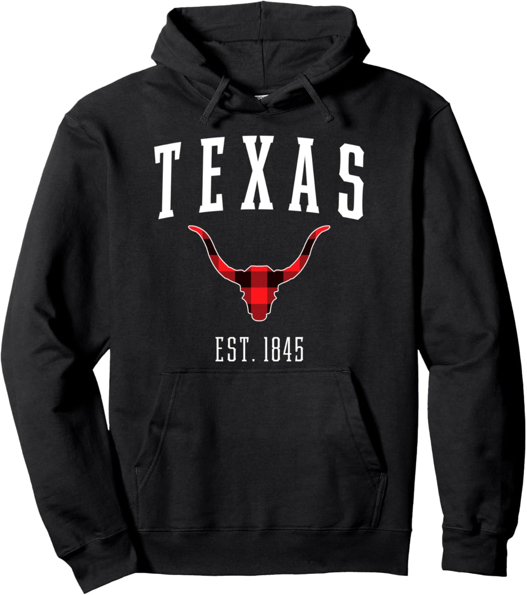 Bigger in Texas Plaid Longhorn XO4U Original Pullover Hoodie