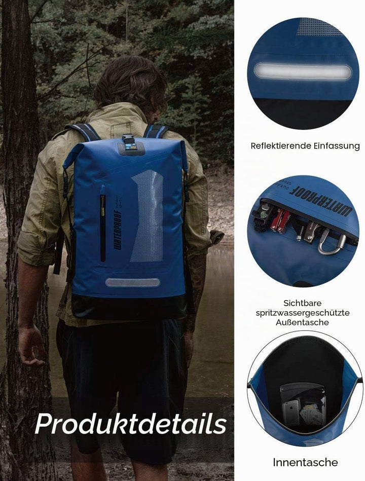 IDRYBAG Wasserdichter Rucksack Dry Bag 20L/30L/40L, schwimmender trockener Rucksack wasserdicht für