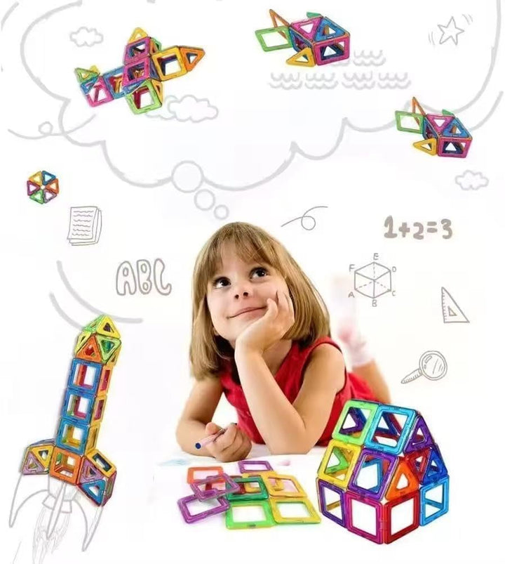 Magnetische Bausteine 101 Teile, Magnetspielzeug Magneten Kinder Magnetbausteine Magnet Spielzeug Ma