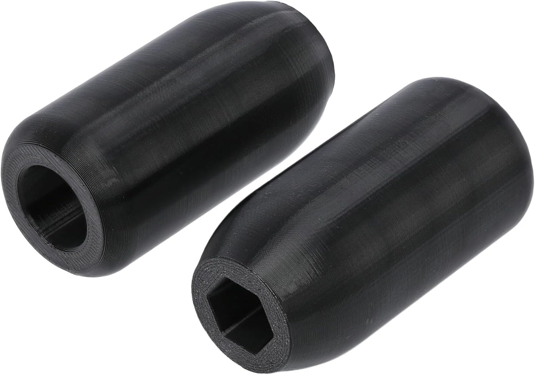 Set: Sturzpads/Crashpads hinten, mit TTG, Schwarz - für Simson