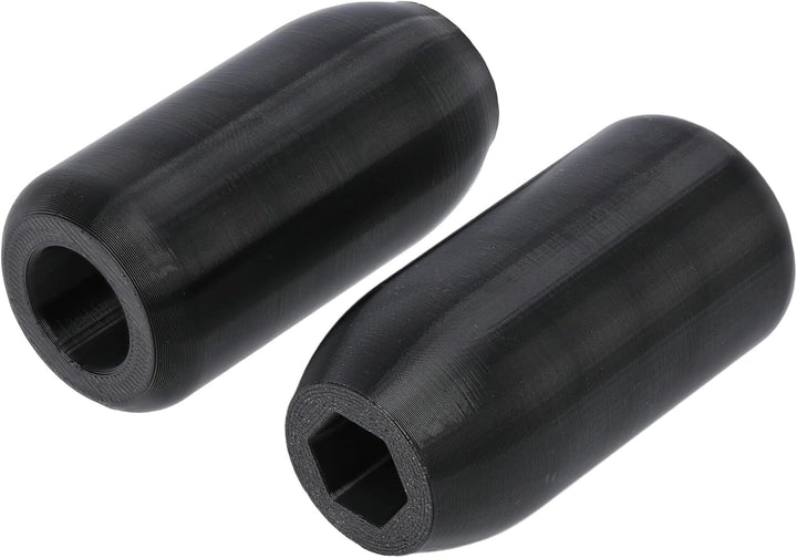 Set: Sturzpads/Crashpads hinten, mit TTG, Schwarz - für Simson