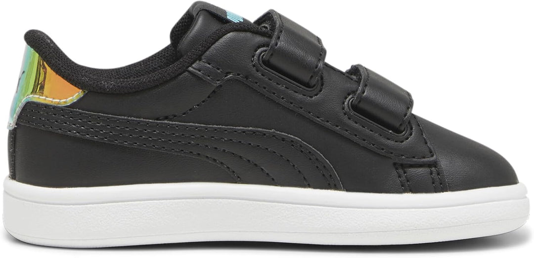 Puma Unisex Baby Puma Smash 3.0 L V InfSneaker 20 EU 3 0 Crysta Wings V Black White Team Aqua, 20 EU