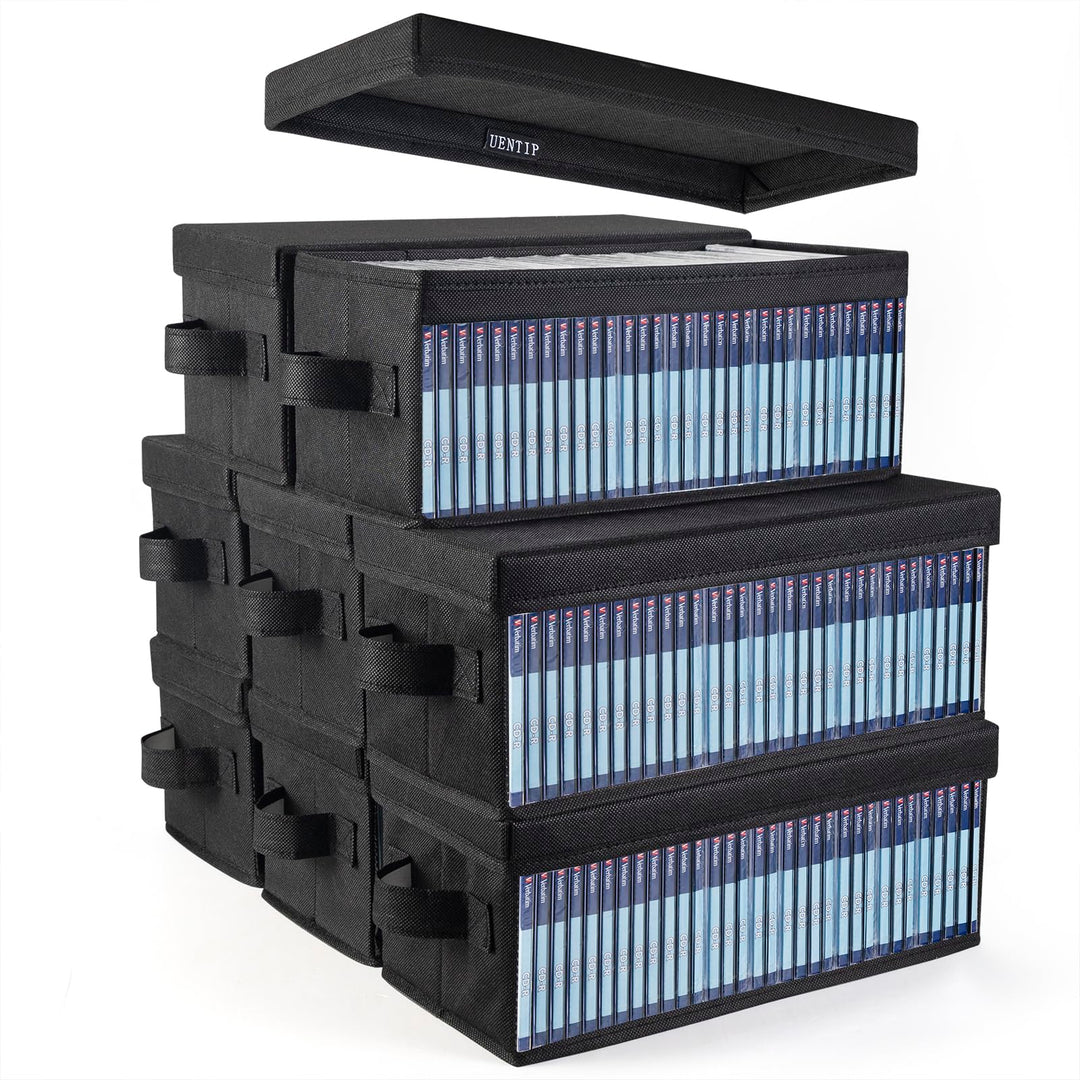 UENTIP 256 CDs in Standard-Jewelcases, 512 CDs in Slimcases und 1400 Discs in CD-Hüllen (8er-Pack) S