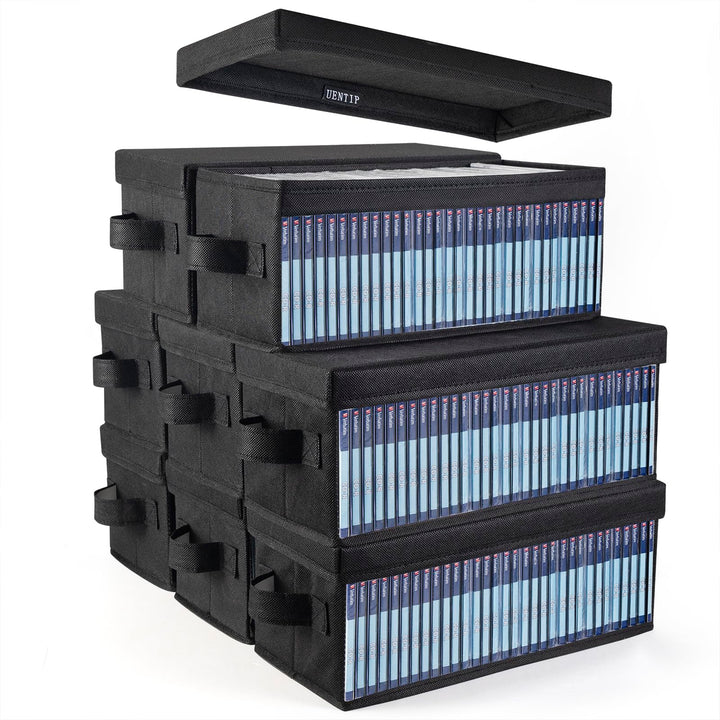 UENTIP 256 CDs in Standard-Jewelcases, 512 CDs in Slimcases und 1400 Discs in CD-Hüllen (8er-Pack) S