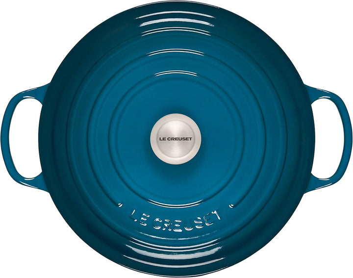 Le Creuset Signature Gusseisen-Bräter mit Deckel, Ø 28 cm, Rund, Für alle Herdarten und Induktion ge
