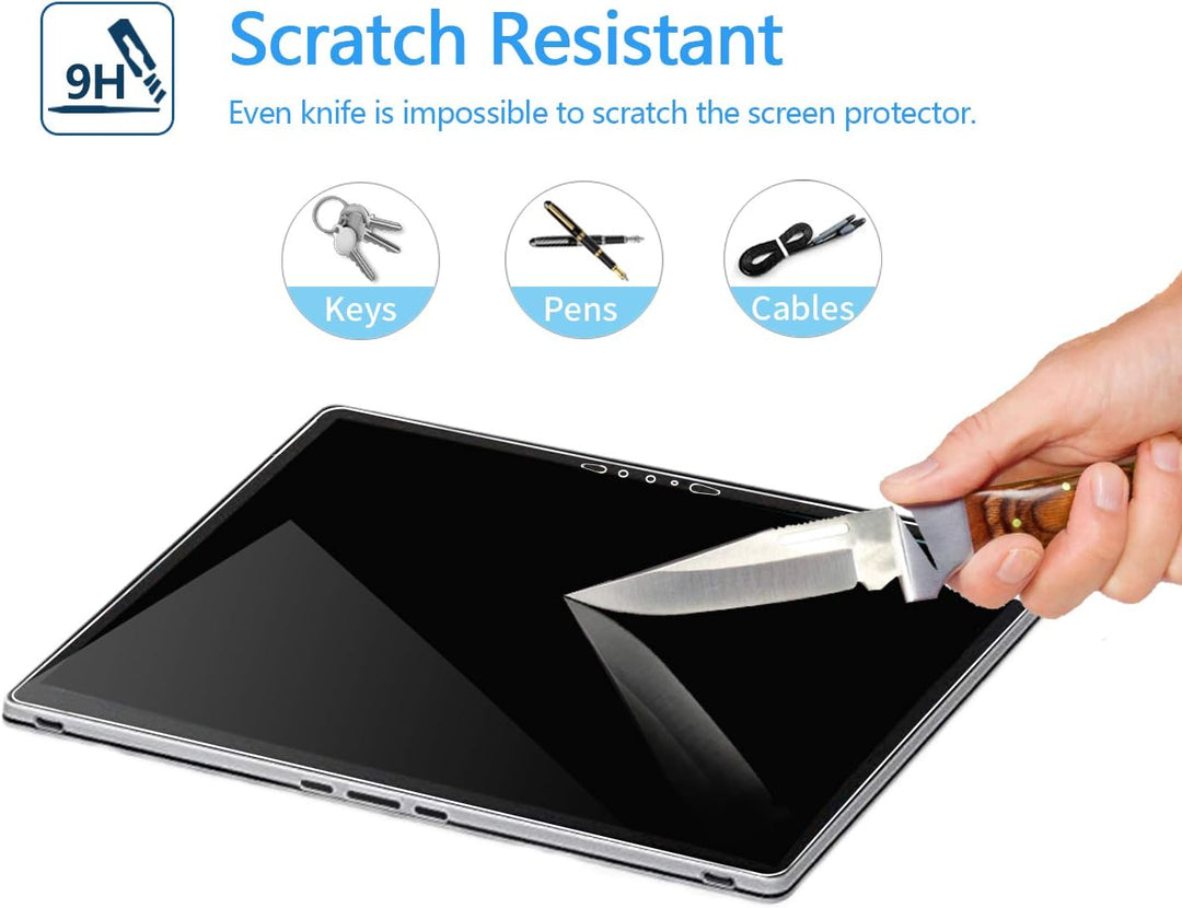 MEGOO Displayschutzfolie aus gehärtetem Glas für Surface Book 3, nur 2020 Version (13,5 Zoll), Härte