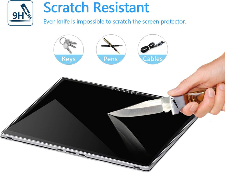 MEGOO Displayschutzfolie aus gehärtetem Glas für Surface Book 3, nur 2020 Version (13,5 Zoll), Härte